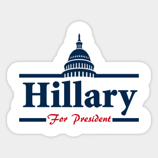 Hillary Clinton For President Sticker